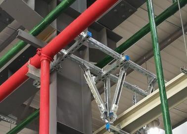 柳林该抗震支架的整体式支吊架结构协调性好
